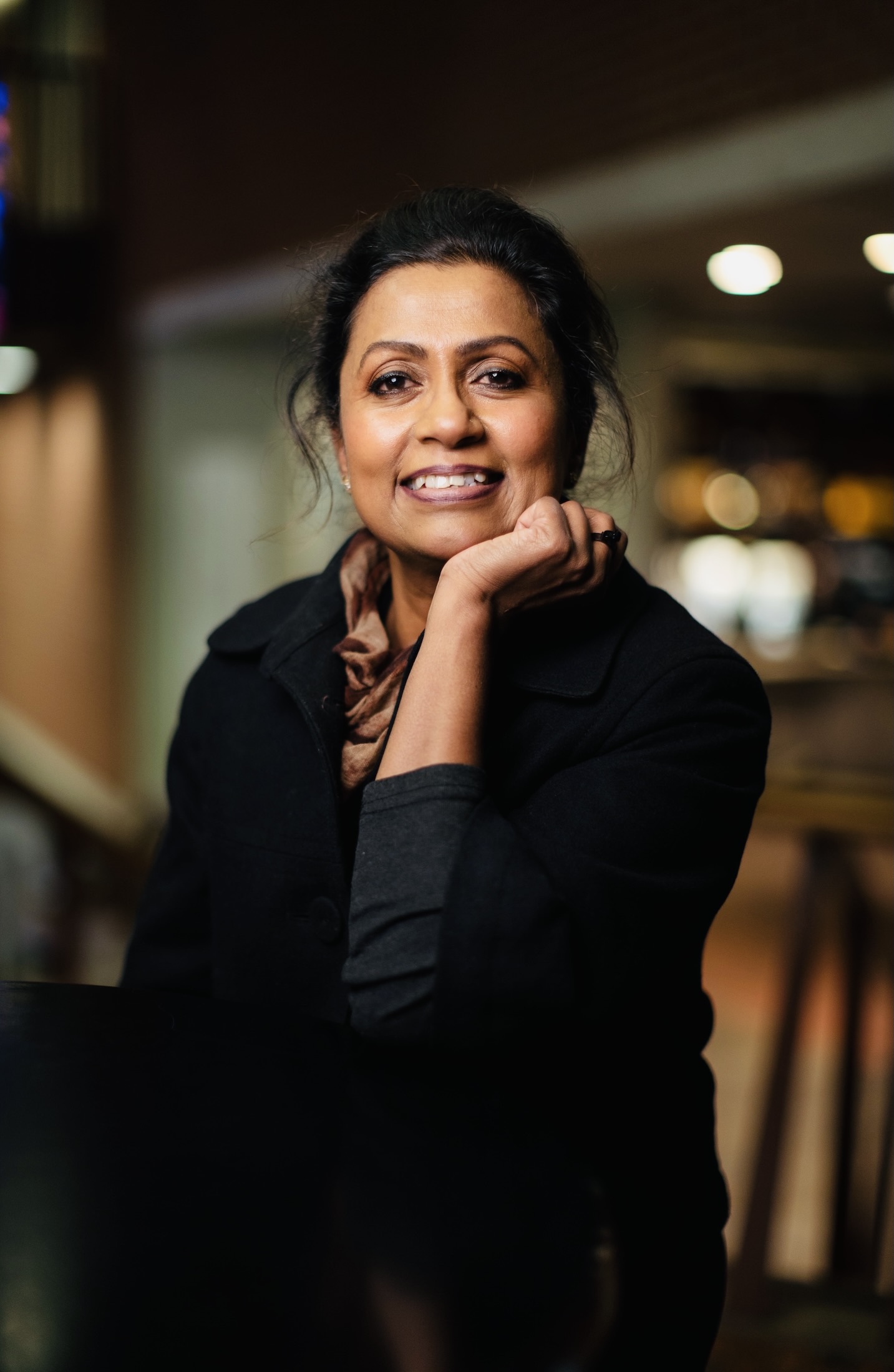 Portrait of female contemporary Sri Lankan Tamil artist Anushiya Sundaralingam
